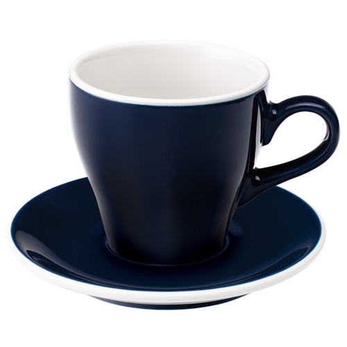 愛陶樂 Tulip 80 咖啡杯盤組80cc深藍色 31131037示意圖