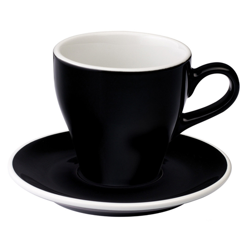 愛陶樂 Tulip 180 咖啡杯盤組180cc黑色 31131029示意圖