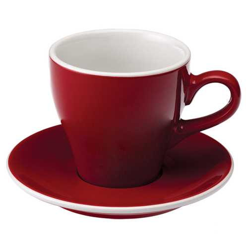 愛陶樂 Tulip 280 咖啡杯盤組280cc紅色 31131024示意圖
