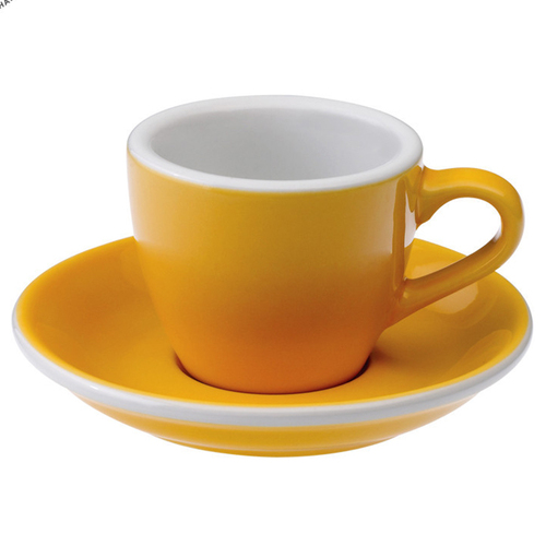 愛陶樂 Egg 80 咖啡杯盤組80cc黃色 31131061示意圖