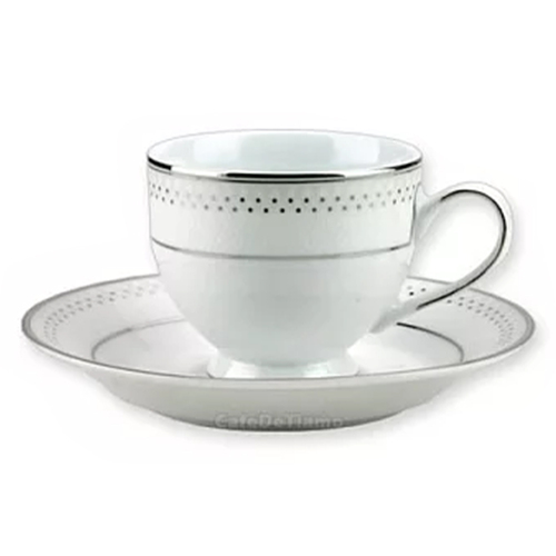 J12-31WH白瓷咖啡杯盤組5客 165cc示意圖