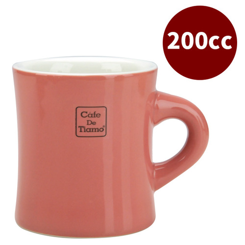 CafeDeTiamo 9號馬克杯 200cc 珊瑚紅示意圖