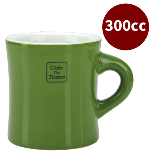 【停產】CafeDeTiamo 10號馬克杯 300cc 深橄欖示意圖
