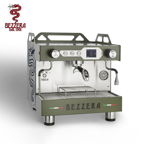 Bezzera 貝澤拉 MODA PID Display 單孔營業機 220V (霧軍綠色)示意圖