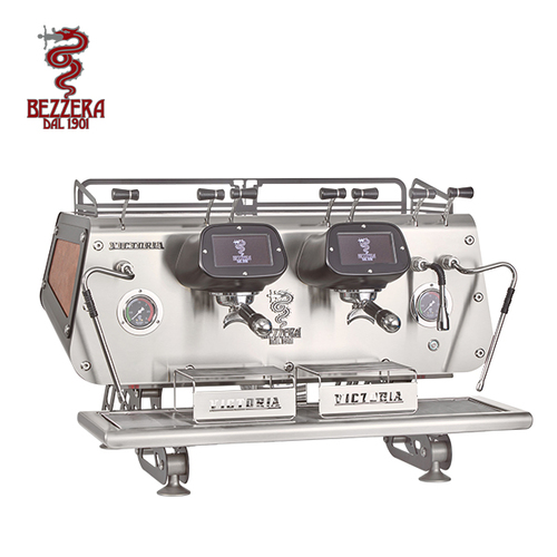 BEZZERA VICTORIA 雙孔營業用咖啡機 220V (黑+木紋版, 迴轉式幫浦)示意圖