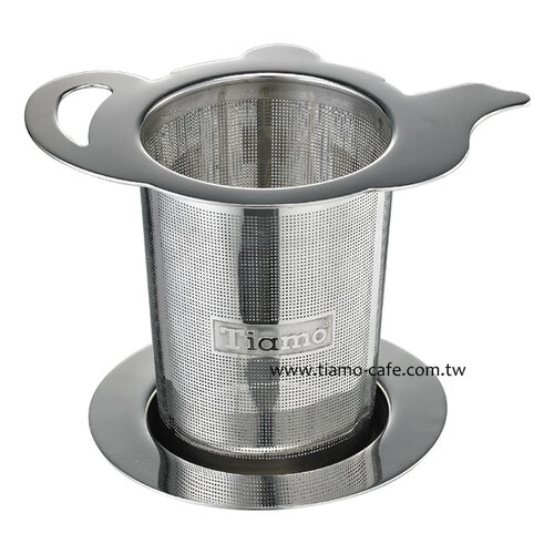Tiamo 茶壺造型不鏽鋼濾網示意圖