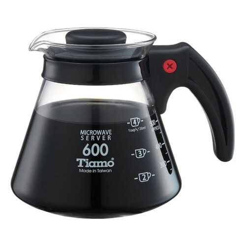Tiamo 耐熱玻璃咖啡壺600cc示意圖