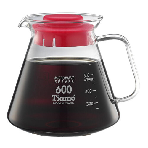 Tiamo 耐熱玻璃咖啡花茶壺600cc 通過SGS檢測示意圖