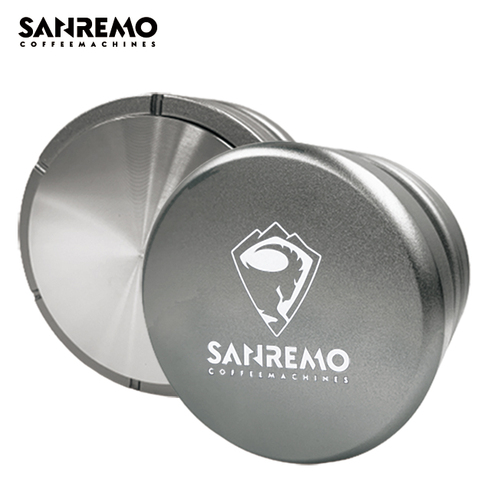 【停產】SANREMO 58.5mm 彈簧壓粉器 閃耀灰 附底座示意圖