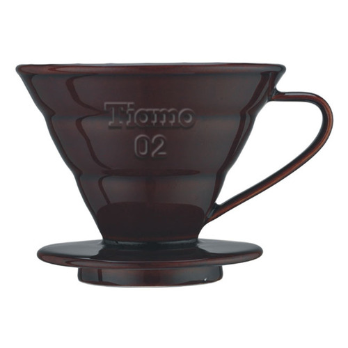 TIAMO V02陶瓷圓錐咖啡濾器組 (咖啡) 附量匙濾紙 通過SGS檢測示意圖