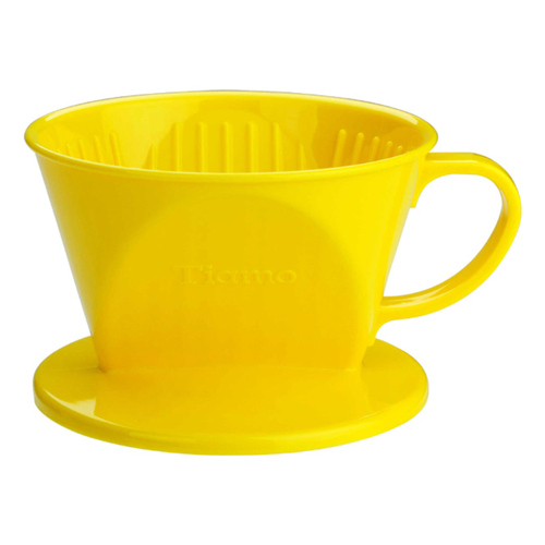 Tiamo 101 AS咖啡濾器 1-2杯份 黃色示意圖
