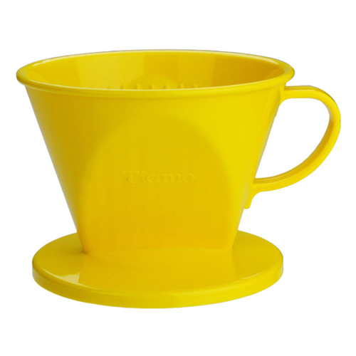 Tiamo 102 AS咖啡濾器 1-4杯份 黃色示意圖
