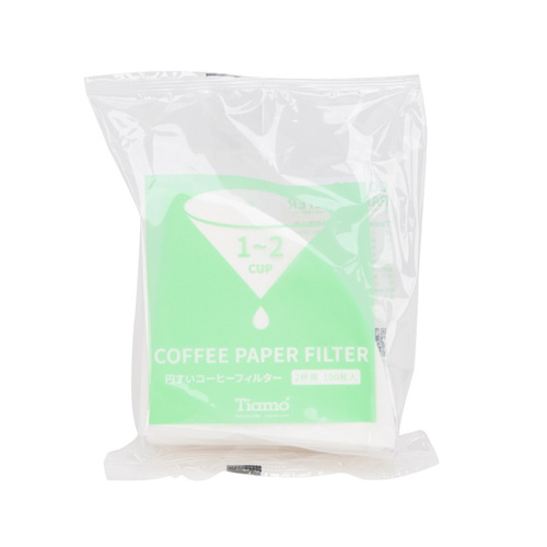 V01 圓錐咖啡濾紙 1-2人 100入 有漂白 袋裝示意圖