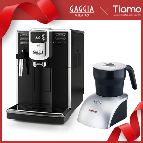 組合特惠!GAGGIA ANIMA 全自動咖啡機 110V+TIAMO 冰熱兩用電動奶泡壺 300ml 110V示意圖