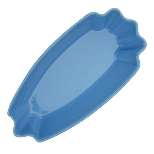 CafeDeTiamo 陶瓷三角形生豆盤-淺藍色示意圖