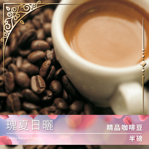 Tiamo 限量預定 - 精品咖啡豆 瑰夏日曬 半磅 (不列入買三送一)示意圖