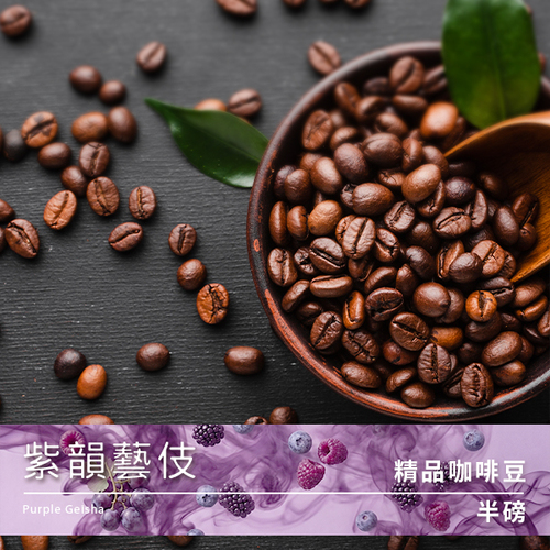 Tiamo 精品咖啡豆 紫韻藝伎 半磅示意圖