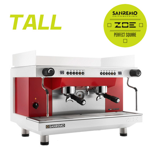 SANREMO  Zoe competition  tall  雙孔營業機 220V (白紅)示意圖