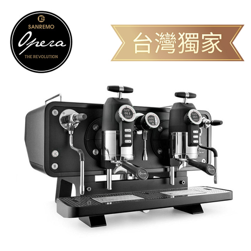 SANREMO OPERA 2.0 雙孔營業用咖啡機 220V 黑色機身示意圖