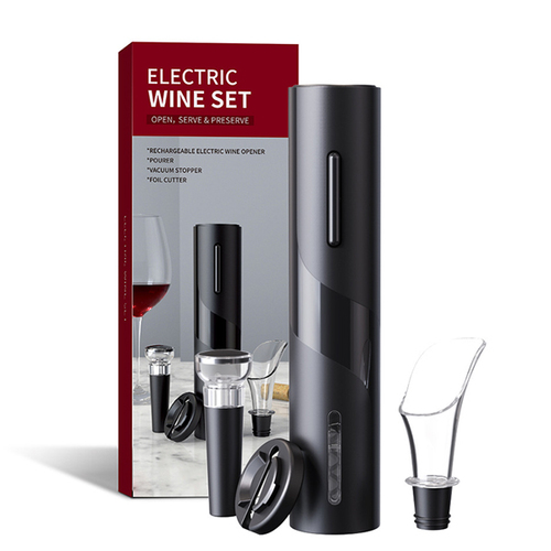 [乾電池款]電動紅酒開瓶器禮盒套裝 SGS-KB1-601901A示意圖