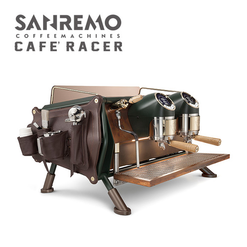 SANREMO CAFE RACER RENEGADE LEATHER BAGS  雙孔營業用咖啡機 ( 皮革收納袋升級版 ) 220V示意圖
