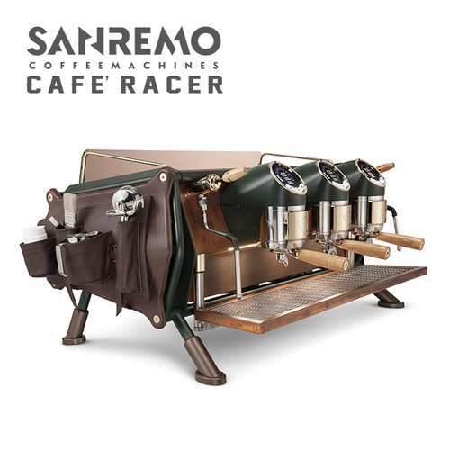 SANREMO CAFE RACER RENEGADE LEATHER BAGS  三孔營業用咖啡機 ( 皮革收納袋升級版 ) 220V示意圖