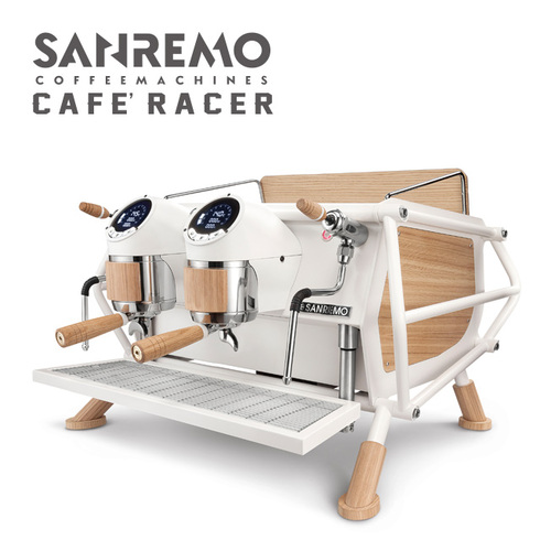 SANREMO CAFE RACER WHITE & WOOD STANDARD 雙孔營業用咖啡機 ( 經典率性版 ) 220V示意圖