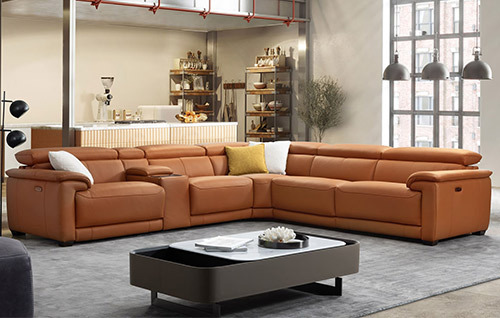 H18031 百分之百義大利全牛皮電動功能沙發圖片