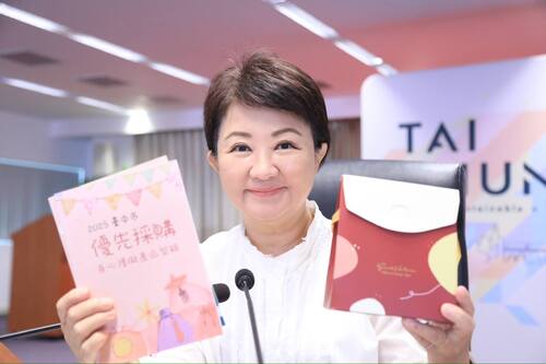 1140902中市府推身障就業與福利有成 盧市長化身「帶貨女王」力推優採產品示意圖
