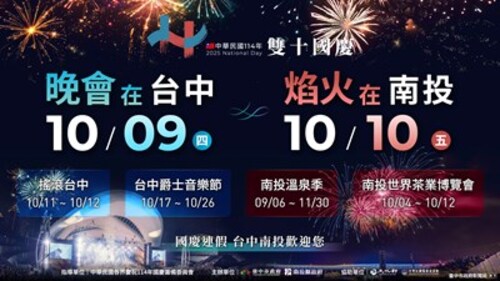 1140928雙城共舞迎國慶！台中南投攜手打造四大活動盛典示意圖