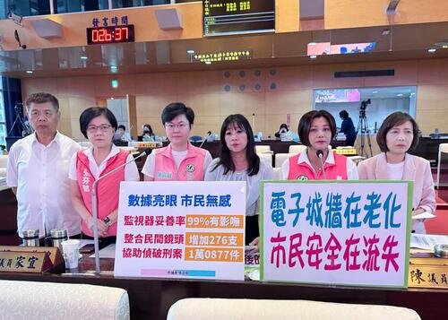 1150429台中監視器全台最多也最落後 市議員陳雅惠、江和樹要求儘速改善示意圖