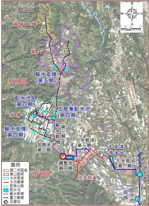 1150505斥資5億強化新社農業韌性！白冷圳工程分五期推動 進度持續邁進示意圖