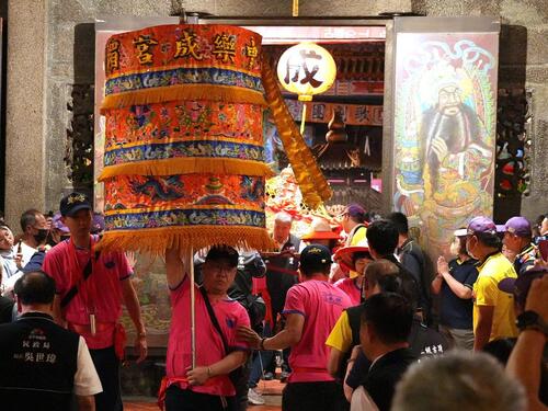 1150509台中樂成宮旱溪媽祖回鑾！22天遶境祈福圓滿完成 民政局長恭迎媽祖安座祈願國泰民安示意圖