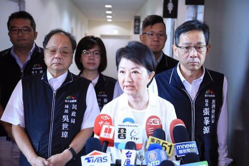 1150520爆購物中心試衣偷拍案 盧秀燕市長：台中擴大稽查17家百貨、賣場 520再喊話賴清德：美中越安全 台灣就越安全 加強與美中交流互信示意圖
