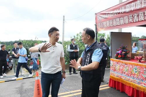1150608江啟臣跨中央地方爭取二千七百萬 石岡頭坪巷復建一毛沒刪順利開工示意圖