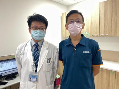 1150714四十七歲戒菸男健檢發現肺癌 中醫大市醫達文西結合ERAS助早期治癒示意圖