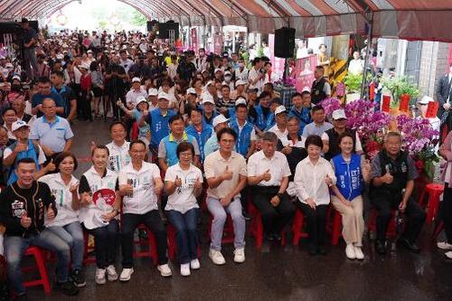 1150809柯文哲自嘲台灣當朝欽差要犯 盧秀燕：我們要更勇敢  跨黨派力挺陳清龍：藍白同心共創未來示意圖