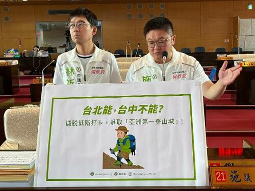 1150826台北能台中不能？ 施志昌盼爭取「亞洲第一登山城」 觀旅局：積極跨局處串聯示意圖