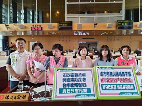 1150923無人機喊了兩千億、盧市府只提「適當區域」四個字，市議員陳俞融批台中無人機試飛場沒著落示意圖
