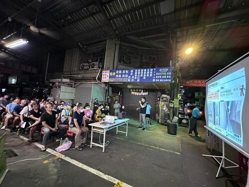 1150930中市向上市場污水接管克服施工挑戰 水利局逐攤溝通改善市場環境示意圖