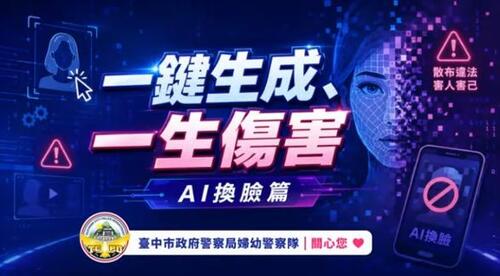 1151011一鍵生成恐成一生傷害！中警國際女孩日籲拒絕AI合成性影像示意圖