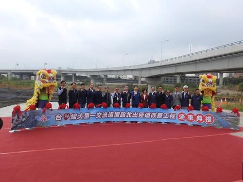 1150126兌現開工完工承諾！台74線大里一北出匝道完工通車 完善屯區路網示意圖