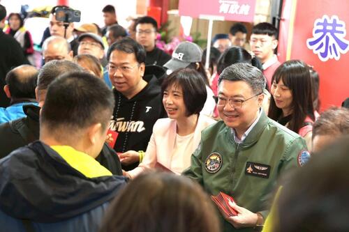 1150220行政院長年初四走訪臺中廟宇參拜 卓：台股創高、經濟成長率8.63% 全力推動「中部智慧精密新核心」 打造臺灣成為智慧科技島示意圖