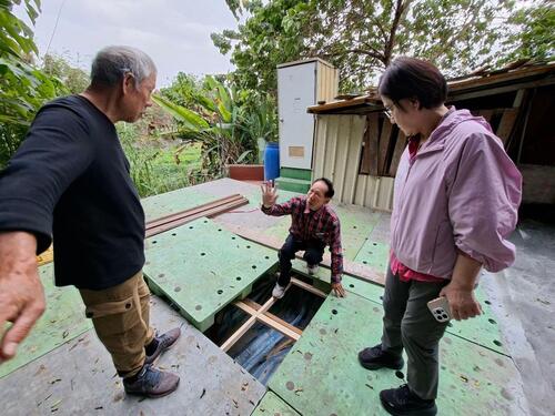 1150225不肖業者行徑惡劣旱溪邊坡平台藏垃圾 中市議員張芬郁要求加速徹查示意圖