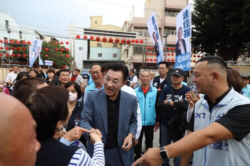 1150301江啟臣「臺中啟程」見面會 藍白營政要、豐原山城千名支持者力挺喊「市長好」3千人湧廟埕 拋「臺中啟程、打造旗艦城」12345治理藍圖示意圖