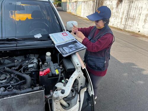 1150307廢棄機動車輛占用道路 中市環保局攜手警察局114年清除逾3,300輛廢汽車拖吊作業示意圖