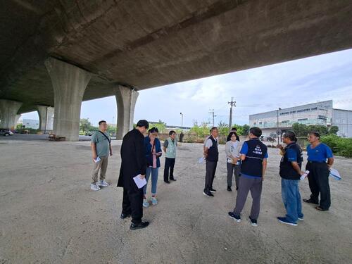 1150310台中市國道橋下球場14處 市議員張芬郁爭取添一處將動工示意圖