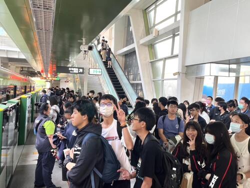 1150325中捷綠線放學尖峰人潮增 4/1起加密北上班距提升通學品質示意圖