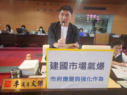 1150401關切傳統市場的消防及公共安全 中市議員李文傑要求加強消防安全管理作為示意圖