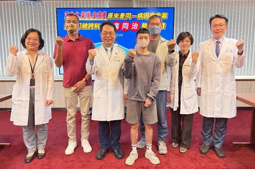 1150409流鼻水、氣喘、皮膚癢原來是同一病因在作祟 醫：跨科「異病同治」整合照護示意圖
